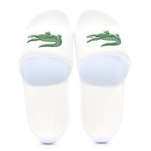 Claquettes Blanches Homme Lacoste Serve vue 3