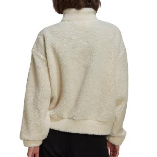 Sweat Sherpa Beige Femme Adidas HM2129 vue 2