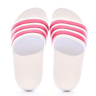 Claquettes Blanc/Rose Fille Adidas Adilette Aqua vue 3