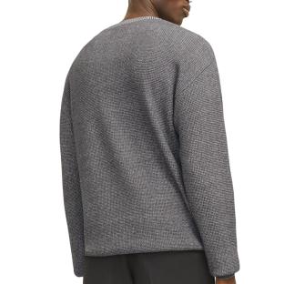 Pull Gris Homme Jack & Jones Neck Oxford vue 2