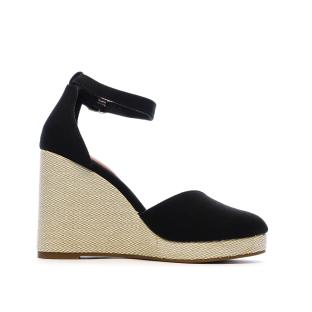 Sandales Noires Femme Tommy Hilfiger Wedges vue 2