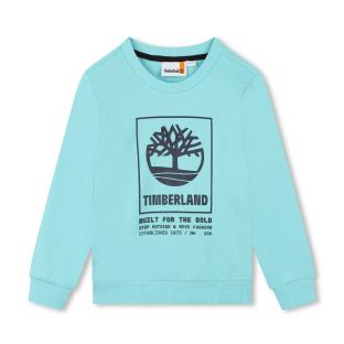 Sweat Turquoise Garçon Timberland T60075 vue 0