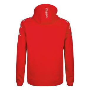 Sweat à Capuche Rouge Homme Kappa Diano vue 0