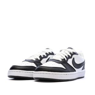 Baskets Noir/Blanc Garçon/Fille Nike Court Borough Low vue 6