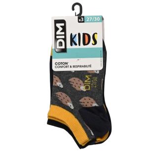 Chaussettes Grises à Motifs Fille Dim Fantaisie pas cher