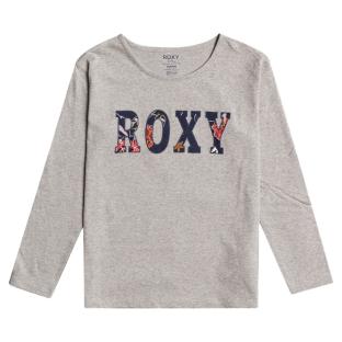 T-shirt Gris Fille Roxy The One vue 0
