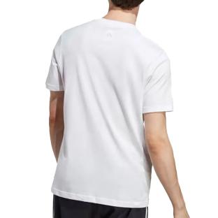 T-Shirt Blanc Homme Adidas IC9276 vue 2