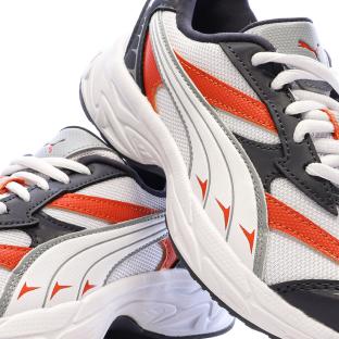 Baskets Blanc/Rouge Garçon Puma Morphic Earthy vue 0