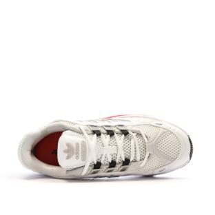 Baskets Blanches/Rouges Homme Adidas Ozmillen vue 4