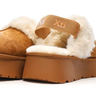 Sabots fourrés à élastique Camel Femme Xti Microfiber vue 8