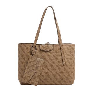 Sac à Main Marron Femme Guess Eco Brenton Tote pas cher