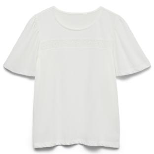 T-Shirt Blanc Femme Vero Moda Fomia vue 0