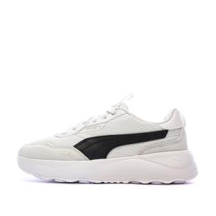 Baskets Blanc/Beige Femme Puma Runtamed Platform pas cher