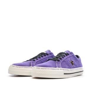 Baskets Violettes Homme Converse One Star Pro vue 6