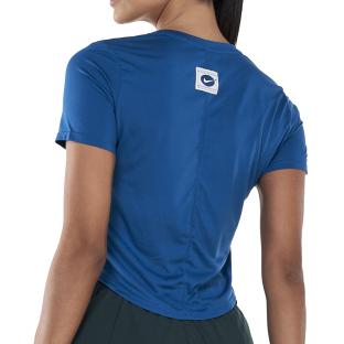 T-shirt Bleu Femme Nike One Df404 vue 0