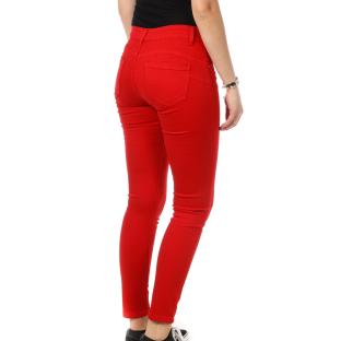Jean Skinny Push Up Rouge Femme My Tina's 260 vue 2