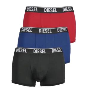 x3 Boxers Noir/Bleu/Rouge Homme Diesel Shawnthreepack pas cher
