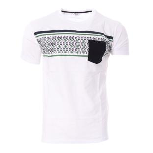 Polo Blanc/Vert/Noir Homme RMS26 91264 pas cher