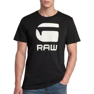 Camiseta negra para hombre G-Star RAW Logo00 ver 0