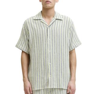 Chemise Rayure Vert/Marine Homme Jack & Jones Stripe Resort vue 0