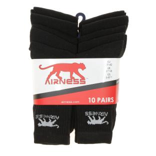 10x Chaussettes Noires Airness Corporate pas cher
