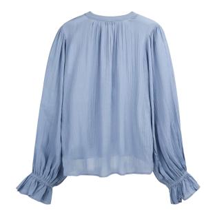 Blouse Fluide Bleu Femme Teddy Smith Swan vue 0