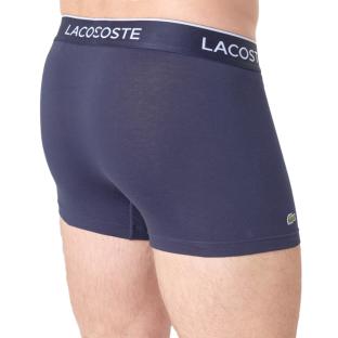 X3 Boxers Marine/Rouge Homme Lacoste Court vue 3