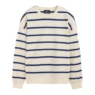 Sweat Blanc/Marine Femme Teddy Smith Andy pas cher