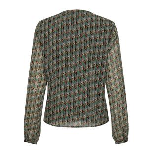Blouse Verte/Noire à Motifs Femme Only Sierra vue 0