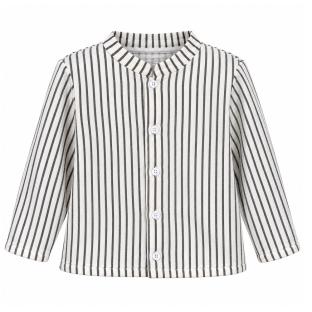 Chemise Beige/Gris Garçon P'tit Mome Enzo vue 0