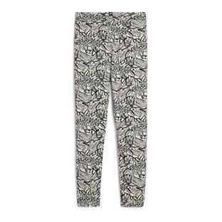 Legging Beige/Noire Fille Puma Aop vue 2
