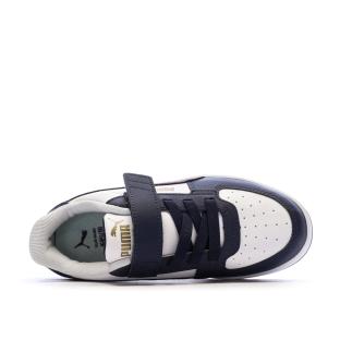 Zapatillas blancas y azul marino para niño de Puma Caven ver 0