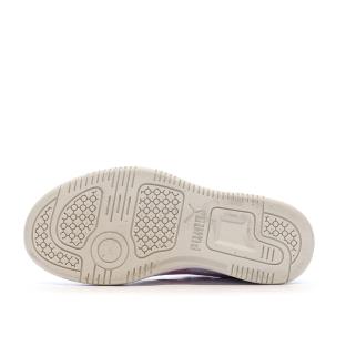 Baskets Blanches/Roses Fille Puma Rebound vue 5