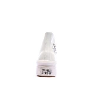 Baskets Blanches Femme Converse Chuck Taylor All Star Move vue 3