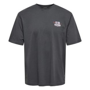 T-Shirt Gris Homme Only & Sons Tristan vue 0