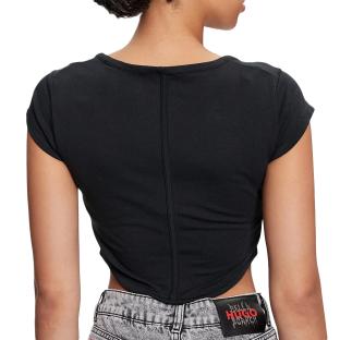T-Shirt Noir Femme Converse Corset vue 2