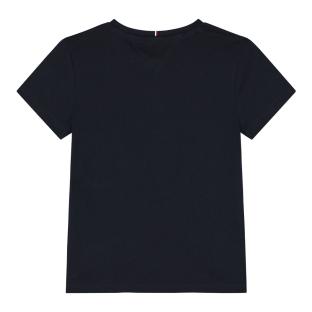 T-shirt Marine Fille Tommy Hilfiger Hilfiger Foil vue 0