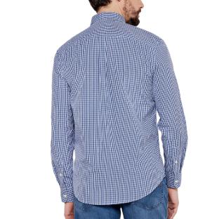 Chemise à Carreaux Bleu Homme Tommy Hilfiger Flex Poplin Gingham vue 2