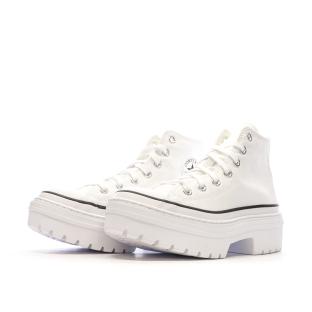 Baskets Blanches Femme Converse All Star Lugged A10364C vue 6
