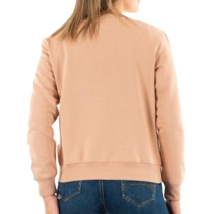 Sweat Orange Femme Calvin Klein Jeans Institutional vue 2