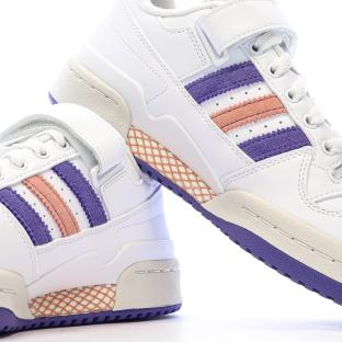 Baskets Blanches Fille Adidas Forum Low vue 7