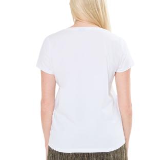 T-Shirt Blanc Femme Pieces Billy vue 2