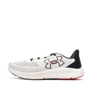 Chaussures de running Blanc/Noir/Rouge Homme Under Pursuit pas cher