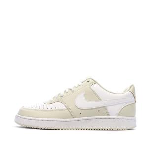 Baskets Beige/Blanches Homme Nike Court Vision Lo pas cher
