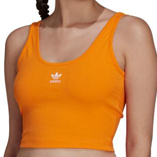Débardeur Orange Femme Adidas Tank pas cher