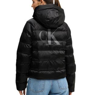Doudoune Noire Femme Calvin Klein Jeans Satin vue 2