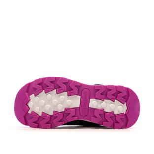 Baskets Noire/Rose Fille Skechers Outdoor Storm vue 5