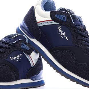 Zapatillas azul marino para hombre Pepe Jeans London Berg ver 0