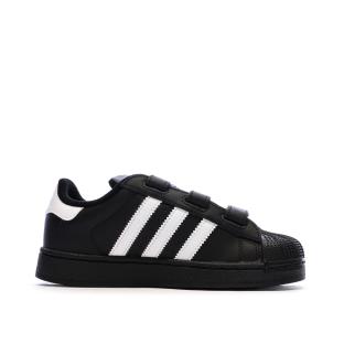 Schwarze Adidas Superstar Sneaker für Jungen Ansicht 0
