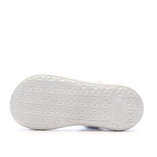 Sandales Blanches Femme Puma Suede Mayu vue 5